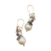 Earrings “Snowmen” earrings, pearls, rubies, diamonds, rose gold and silver. 58 Facettes 31030