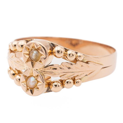 Bague 54 Bague or rose perle 58 Facettes 2528375CN