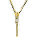 Collier Collier ZIP en or jaune et diamants. 58 Facettes 32259