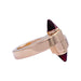 Ring 52 Cartier ring, “Menottes”, pink gold, rhodolite garnets. 58 Facettes 32791