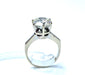 Ring Engagement ring White gold Diamond 58 Facettes
