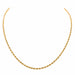 Necklace Twisted mesh necklace Yellow gold 58 Facettes 2528304CN