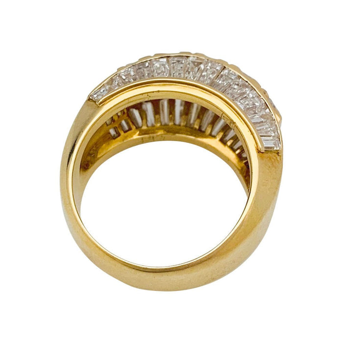 Bague 54 Bague pavage en or jaune et diamants. 58 Facettes 31848