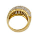 Bague 54 Bague pavage en or jaune et diamants. 58 Facettes 31848