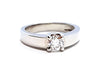 Bague 53 Bague Solitaire Or blanc Diamant 58 Facettes 578709RV