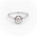 Ring 52 Solitaire Ring White Gold Diamond 58 Facettes 1931427CN