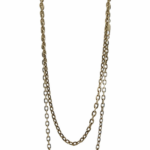 Yellow gold cable link chain necklace 58 Facettes REF2345-73