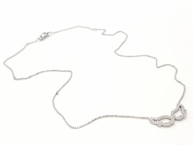 Collier Collier Aile d'ange Or blanc Diamant 58 Facettes 579302RV