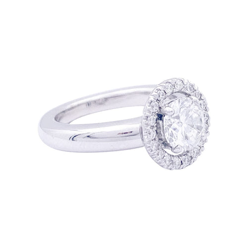 Bague 50 Bague or blanc, diamants. 58 Facettes 33238