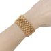 Bracelet Vintage Cartier bracelet, Fishnet, yellow gold. 58 Facettes 32443