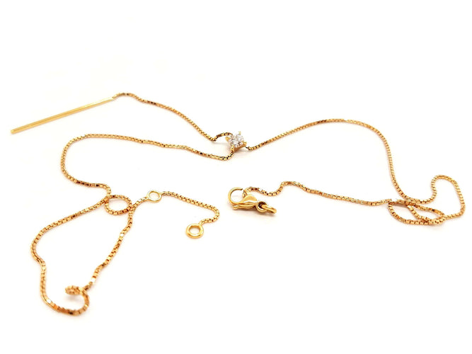 Collier Collier Or rose Diamant 58 Facettes 578809RV