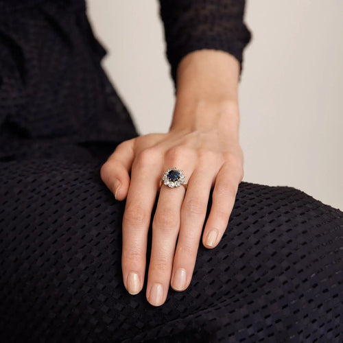 Bague BAGUE POMPADOUR SAPHIR & DIAMANTS 58 Facettes BO/230008 STA