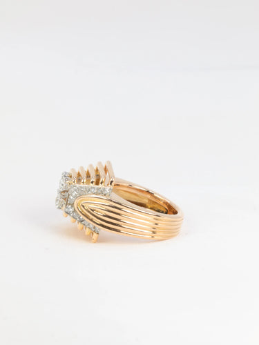 Bague Bague en or jaune, diamants 58 Facettes 546