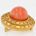 Brooch Old brooch in matte yellow gold and its coral pearl 58 Facettes 21-580