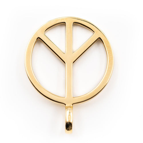 Pendentif Pendentif Peace & Love Or jaune 58 Facettes 2133834CN