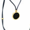 Pendentif Collier pendentif Bulgari Monete Constantinus Coin dentelle noire en or jaune 58 Facettes