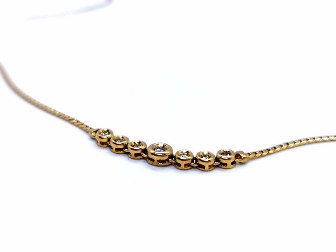 Collier Collier Or jaune Diamant 58 Facettes 990030CN