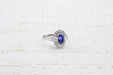 Ring 52 Platinum Sapphire Diamond Ring 58 Facettes 22801
