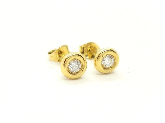 Boucles d'oreilles Boucles d'oreilles Or jaune Diamant 58 Facettes 579264RV