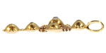 Gold cross pendant with diamonds 58 Facettes 17090-0372