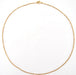 Yellow gold chain necklace with filed convict link 58 Facettes 13-173