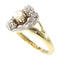 Bague 52 Bague diamant et perle 58 Facettes 14009-0037