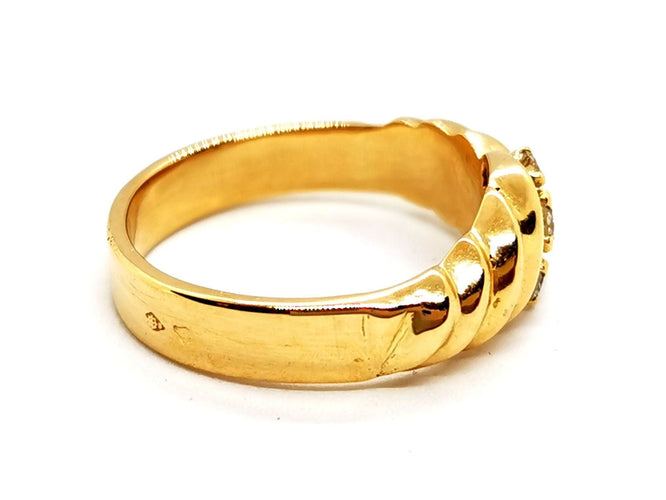 Bague 57 Bague Or jaune Diamant 58 Facettes 1167357CD