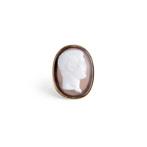 Bague 52 Bague Or jaune camée agate 58 Facettes 1