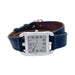 Hermès “Cape Cod” watch in steel on leather. 58 Facettes 32321