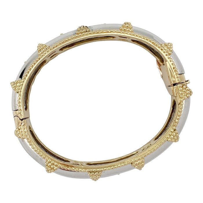 Bracelet Bracelet A.Reza en or blanc et or jaune. 58 Facettes 30723