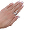 Bague 56 Bague serpent or blanc, diamants. 58 Facettes 32320