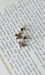 Earrings Doves dangling earrings Gold Garnets 58 Facettes