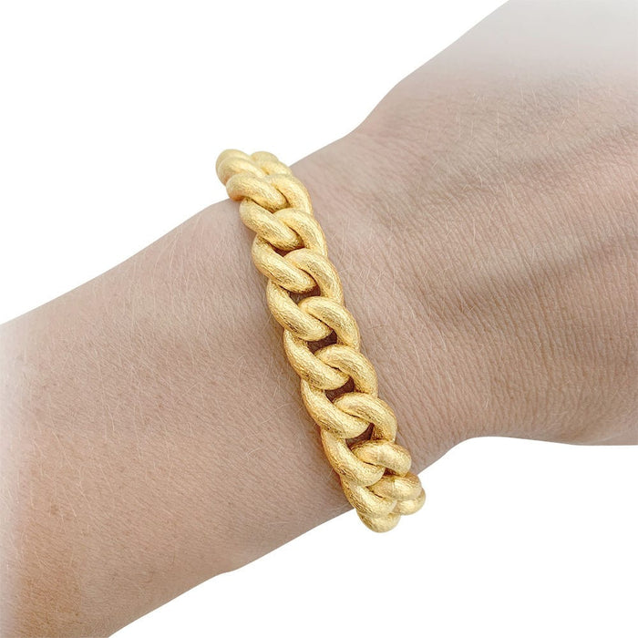 Bracelet Bracelet gourmette en or jaune. 58 Facettes 31509