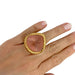 Bague 51 Bague en or jaune, quartz rose. 58 Facettes 31134