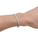 Bracelet Diamond line bracelet in white gold. 58 Facettes 32160