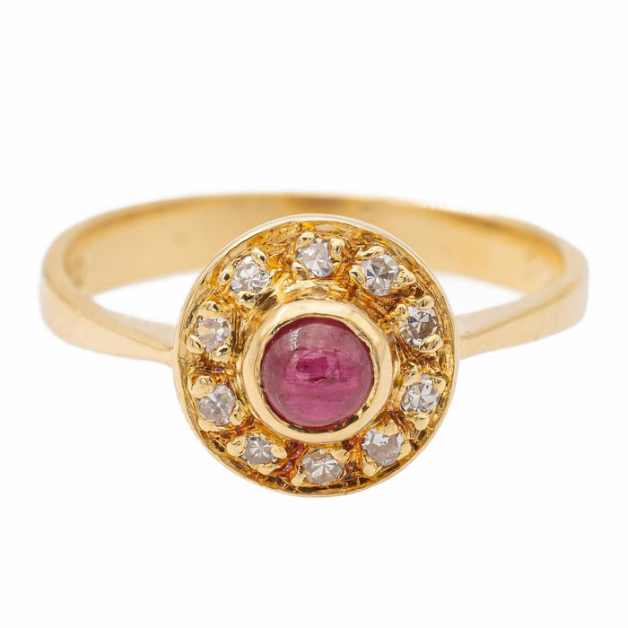 Bague 45 bague Or jaune Rubis 58 Facettes 2528385CN