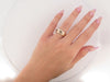 Bague 54 vintage bague style trinity 3 ors t 54 or jaune blanc rose 18k 8.2gr 58 Facettes 254313