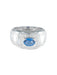 Ring 54 SAPPHIRE SOLITAIRE RING GRAY GOLD 58 Facettes 418 00231