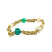 Bracelet Bracelet Or Jaune, Perles de Culture et Perles Vertes 58 Facettes 20400000535