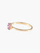 Bague 52 Bague Fleur Saphirs roses 58 Facettes