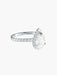 Bague 53.5 Bague diamant poire or blanc 58 Facettes LP72-11-420