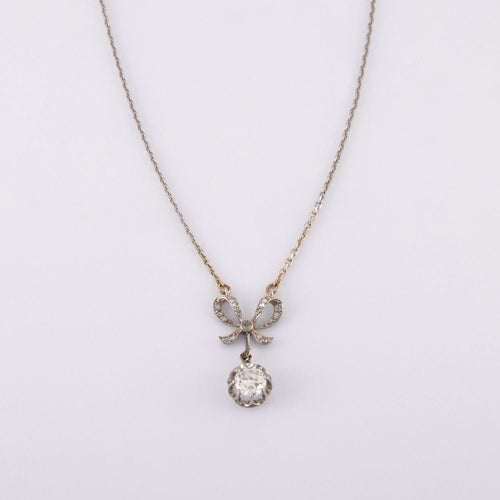 Collier Collier Noeud Diamants 58 Facettes JE519