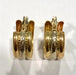 Earrings Chiseled hoop earrings in 3 golds 58 Facettes