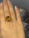 Ring Yellow Gold Ring Centered Citrine 58 Facettes