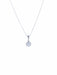 White Gold and Diamond Chain and Pendant Necklace 58 Facettes
