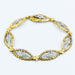 Bracelet Gold platinum and diamond bracelet 58 Facettes 94