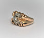 Ring 50.5 Retro ring in yellow gold and diamonds 58 Facettes 775