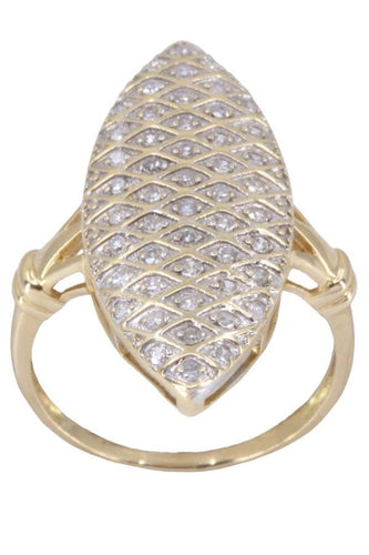 Bague 54 BAGUE MARQUISE DIAMANTS 58 Facettes 081241