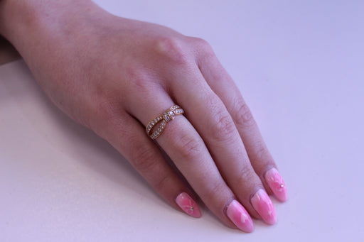 Ring 55 CHAUMET - “Liens” ring Pink gold Diamonds 58 Facettes 083056-055