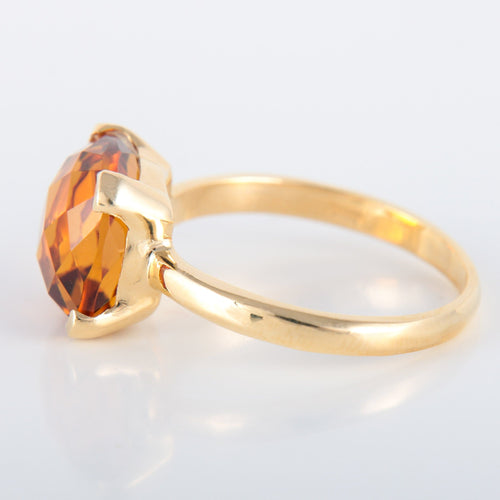 Bague 52 Bague Solitaire citrine 58 Facettes 8384